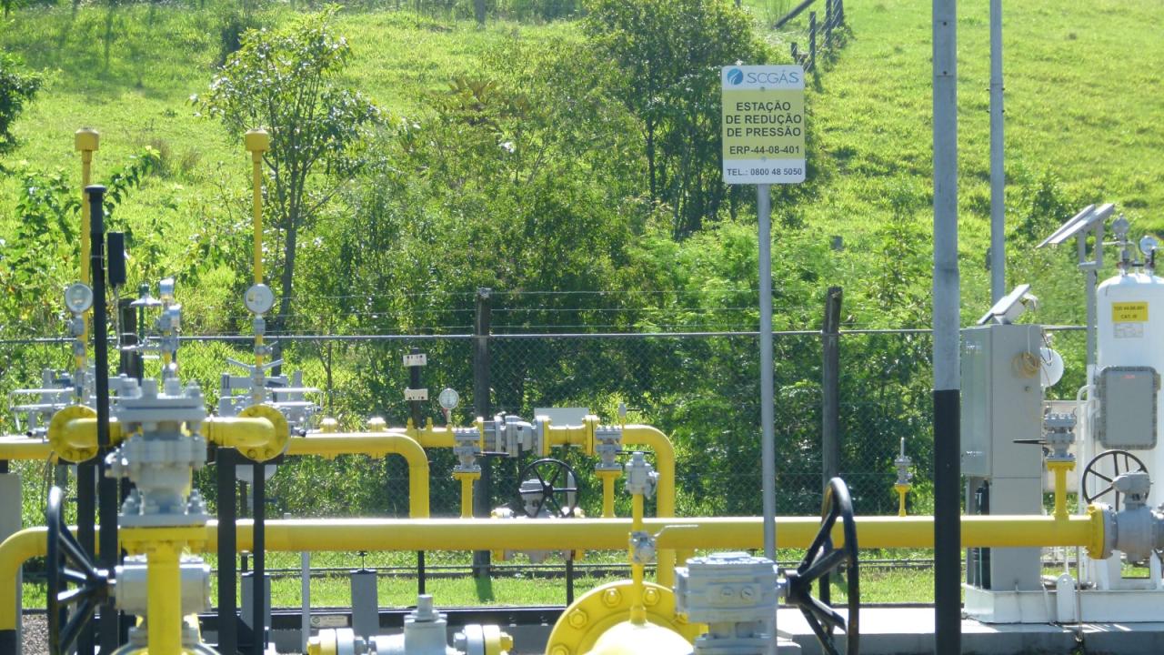 Rede de gás natural avança em Santa Catarina