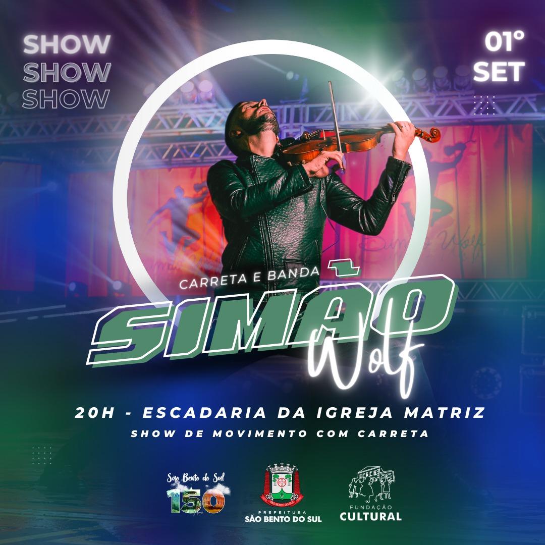Violinista Simão Wolf fará abertura dos 150 anos de São Bento do Sul