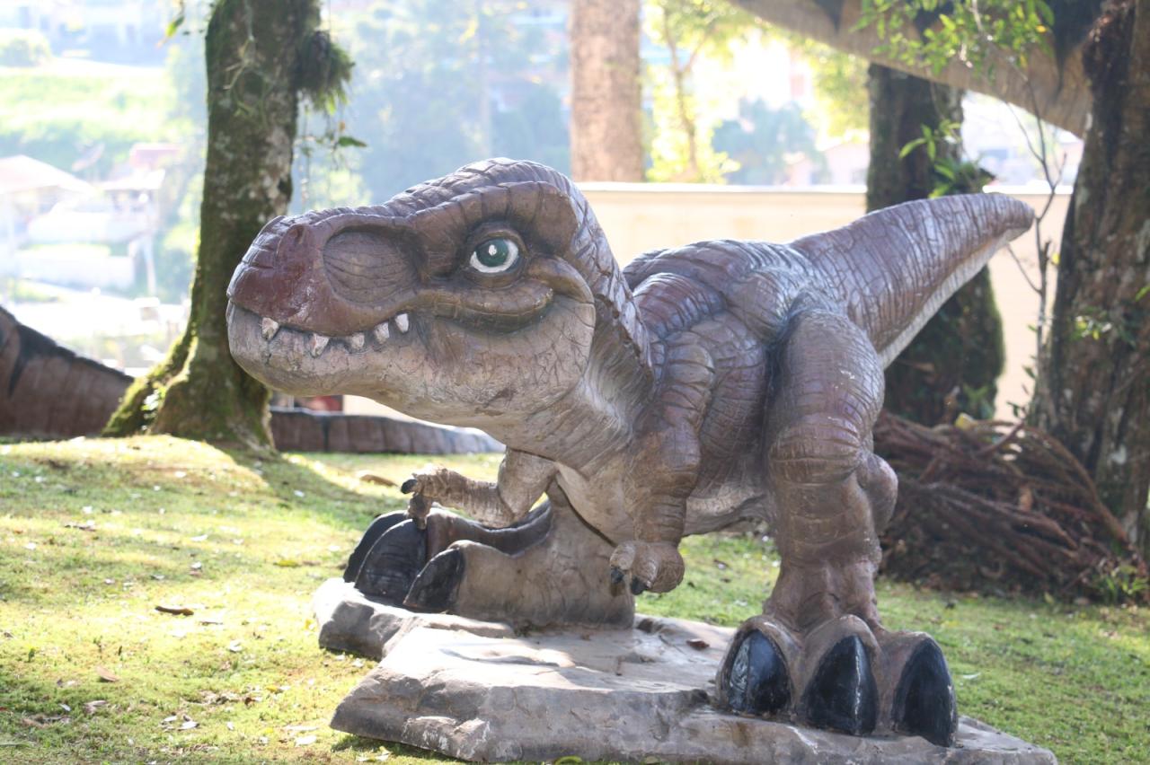 Parque dos Dinossauros será sediado em duas praças em São Bento do Sul