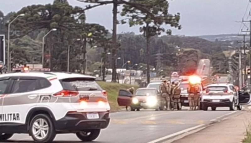 Duas perseguições terminam com prisões e apreensão de drogas em Mafra e Itaiópolis