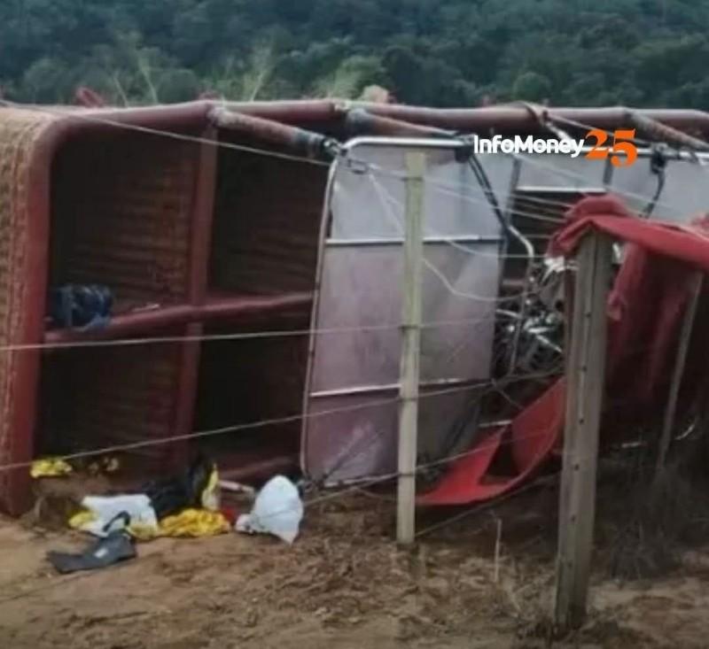 Balão com 33 pessoas cai em Capela do Alto (SP); mulher morre e piloto é preso