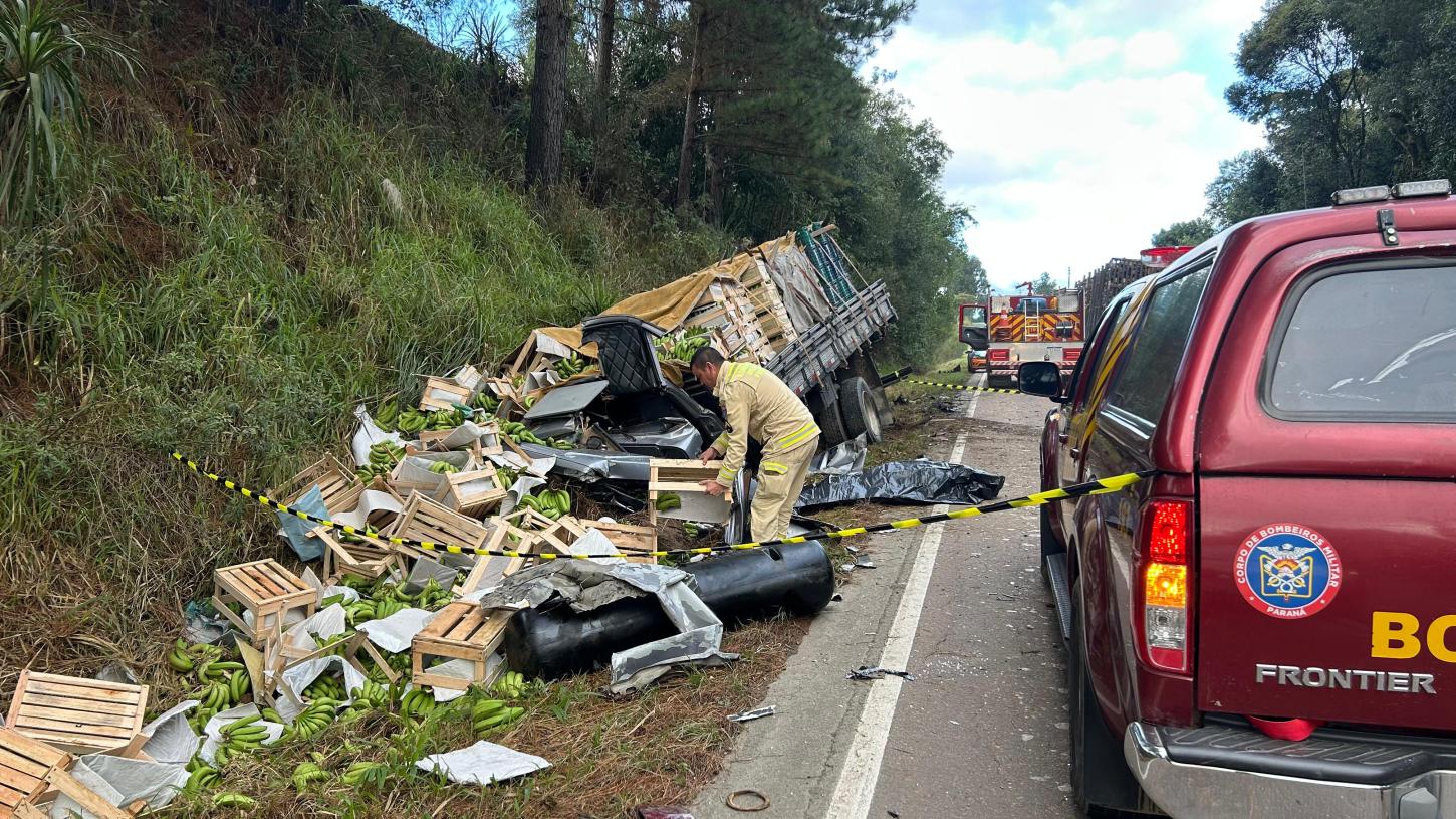 Caminhoneiro de Corupá perde a vida em Agudos do Sul PR