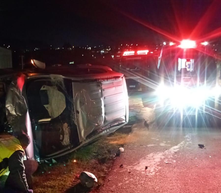 Colisão entre veículos é registrada na BR-280, em Rio Negrinho