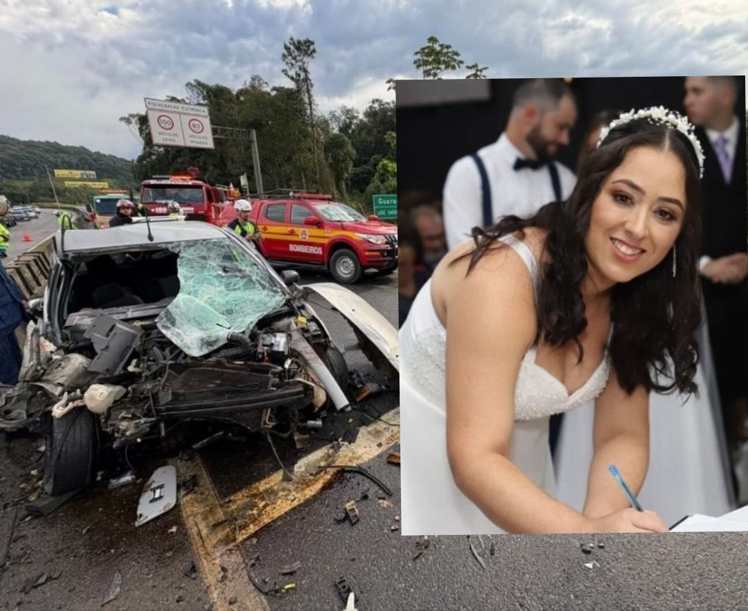 Colisão frontal na BR-101 em Araquari deixa uma mulher morta e quatro feridos