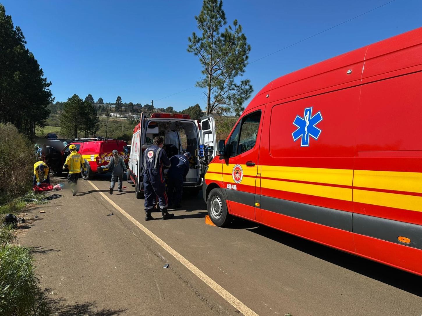 Atropelamento deixa cinco feridos em Curitibanos, incluindo crianças e um bebê