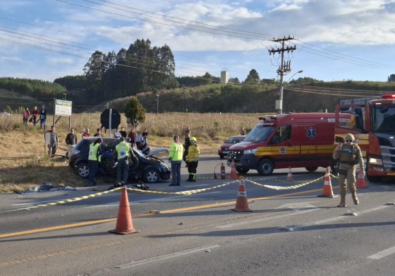 Grave acidente deixa dois mortos na SC-418 em São Bento do Sul