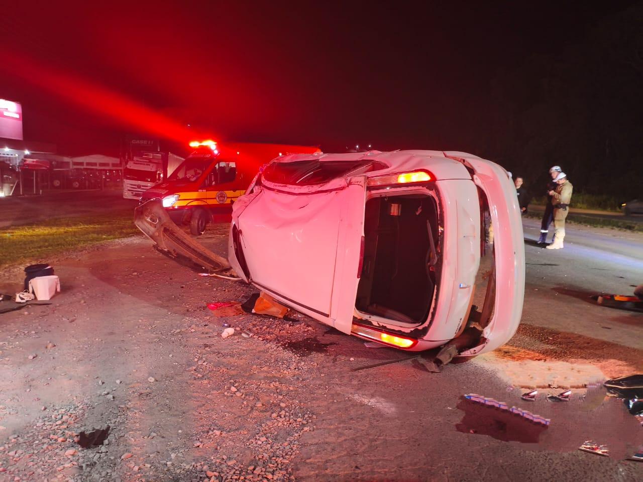 Homem morre após capotamento na BR-470 em Rio do Sul