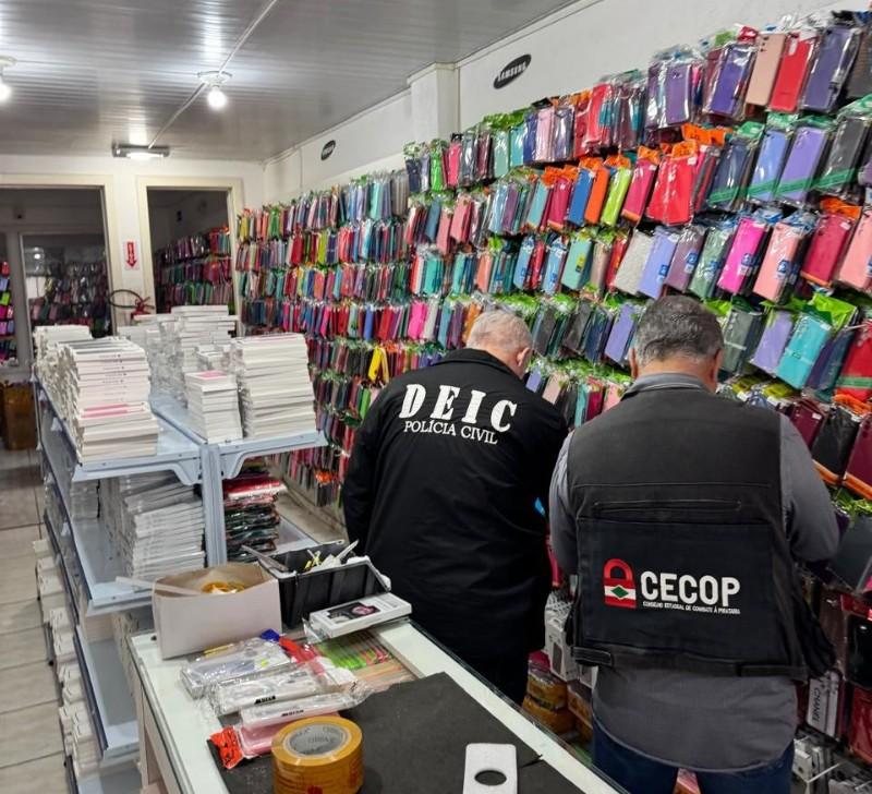 Polícia Civil de SC desmonta rede de pirataria em operação “Top Off”