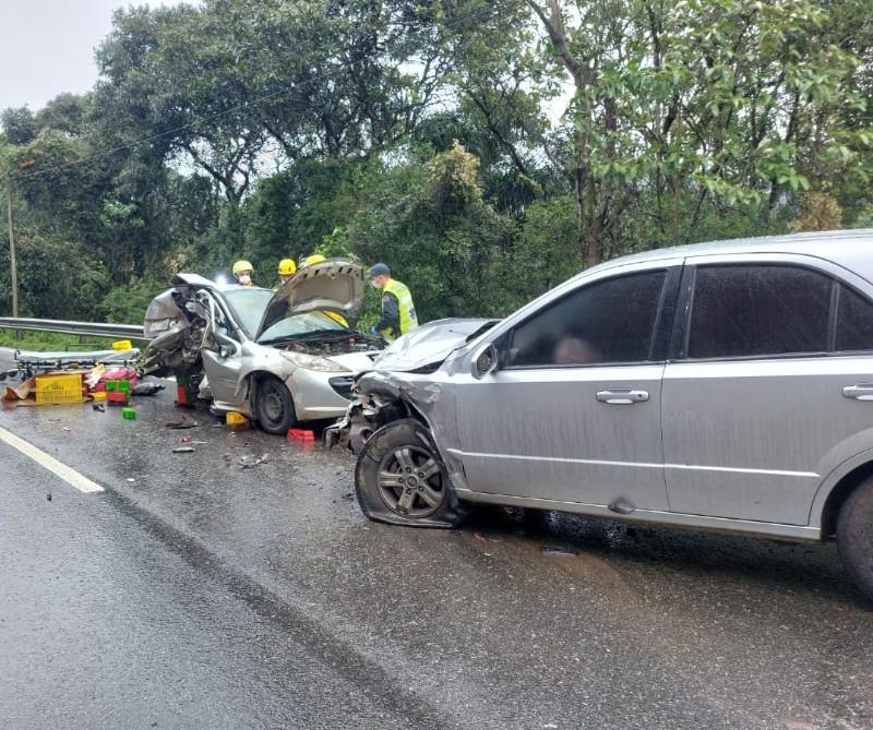 Acidente de trânsito na BR-470 deixa um ferido em Pouso Redondo