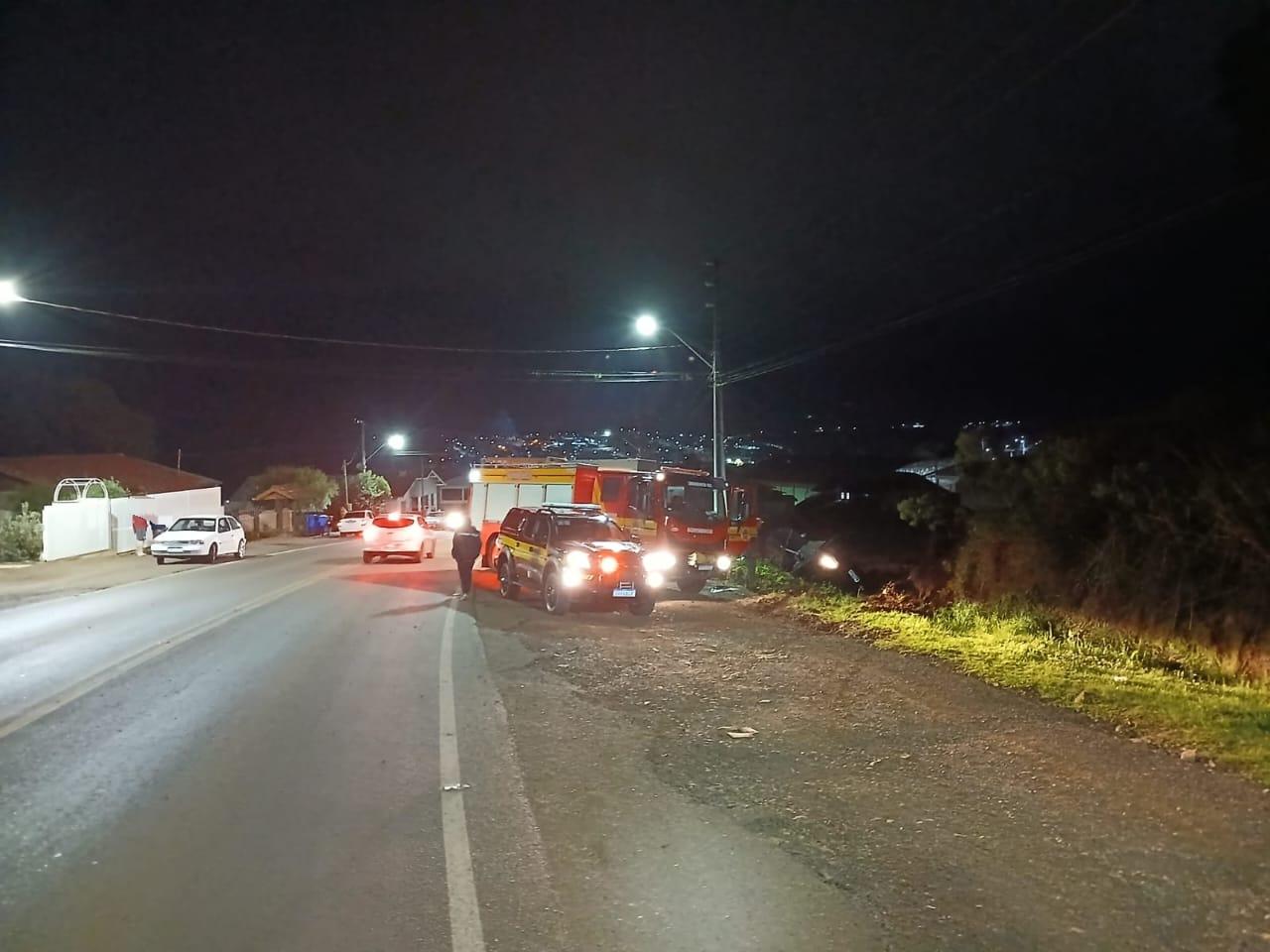 Capotamento deixa vitima fatal na SC-452 em Monte Carlo SC