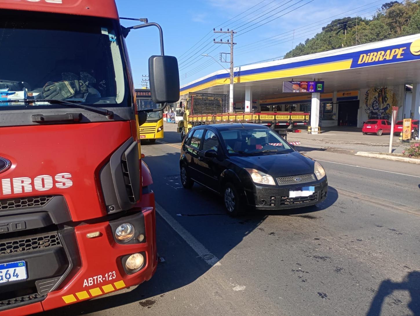 Acidente na BR-280 deixa mulher ferida em Rio Negrinho