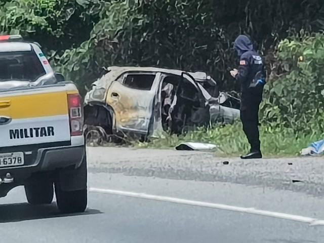 Grave acidente deixa criança e adulto mortos em São Bento do Sul