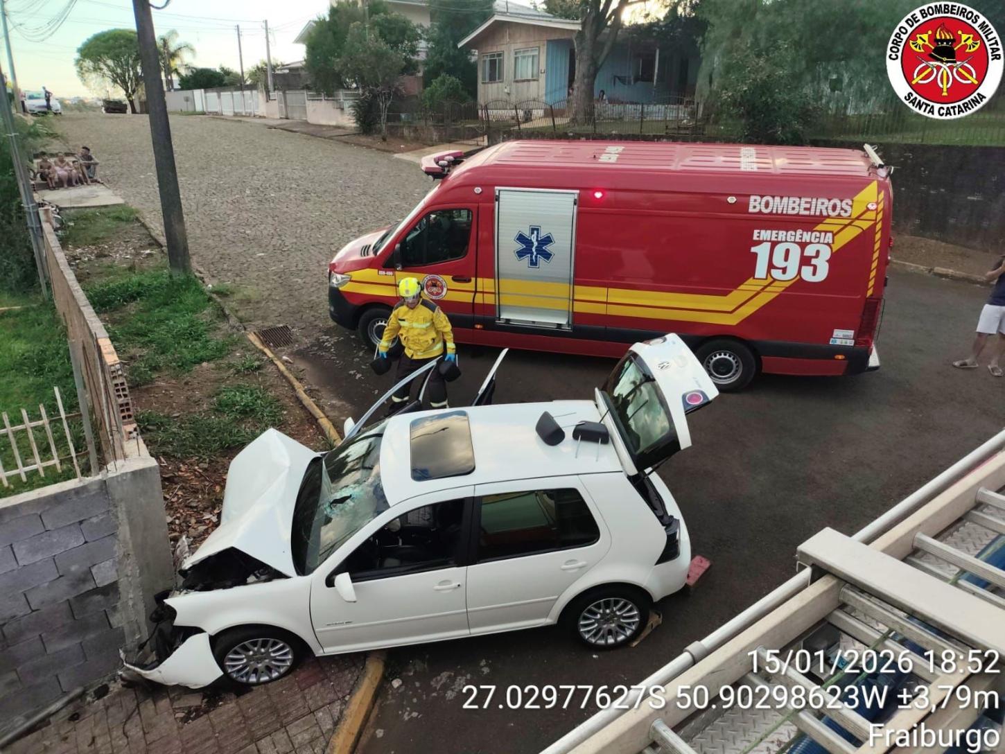 Acidente em Fraiburgo termina com morte de motorista