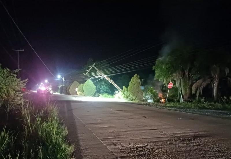 Professor morre após colisão em poste em Trombudo Central