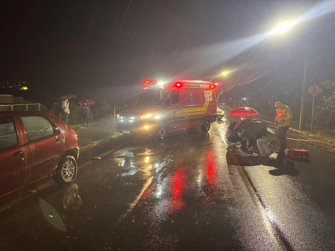 Adolescente de 15 anos é atropelada no bairro Centenário em São Bento do Sul