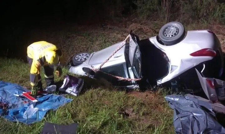 Acidente grave na BR-282 deixa um morto e vítima presa às ferragens em Bom Retiro