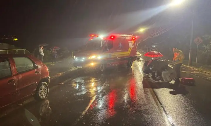 Adolescente de 15 anos é atropelada no bairro Centenário em São Bento do Sul